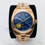 GB Copy Vacheron Constantin Overseas Moonphase 4300V Rose Gold Case Blue Face 41.5 MM Automatic Watch